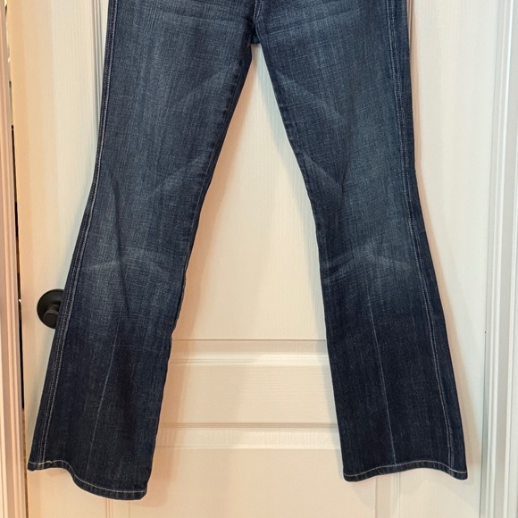 7 for All Mankind ‘A’ Pocket Low Rise Flare Denim Jeans - Picture 8 of 10